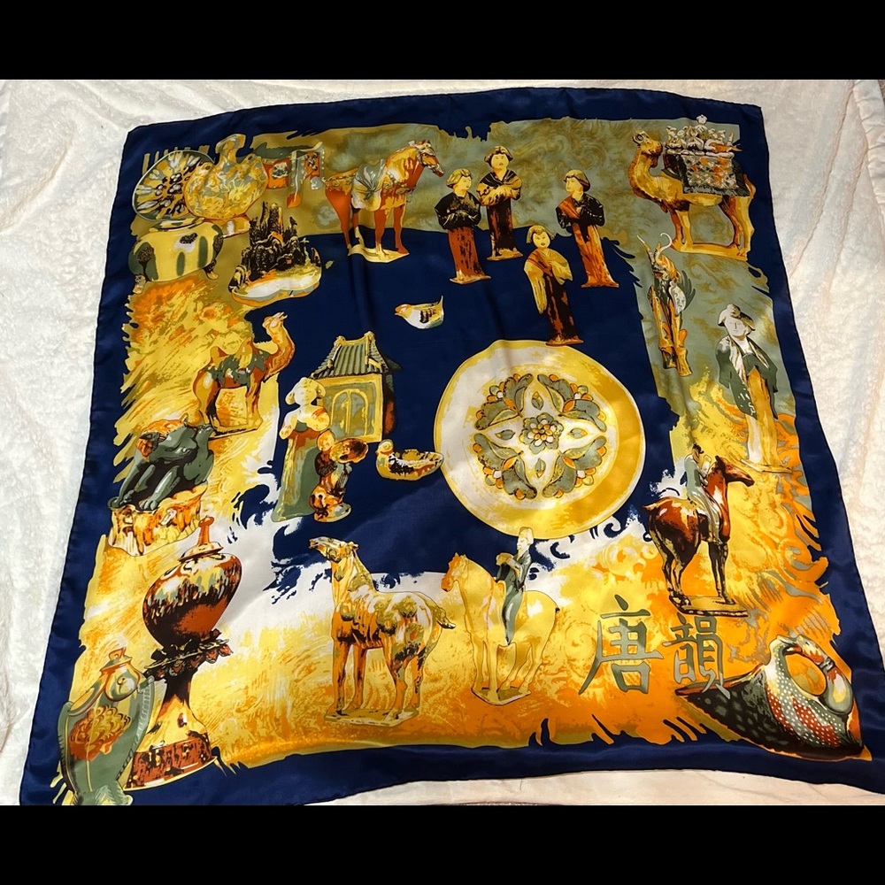 Beautiful Vintage Silk Scarf#SOLD#